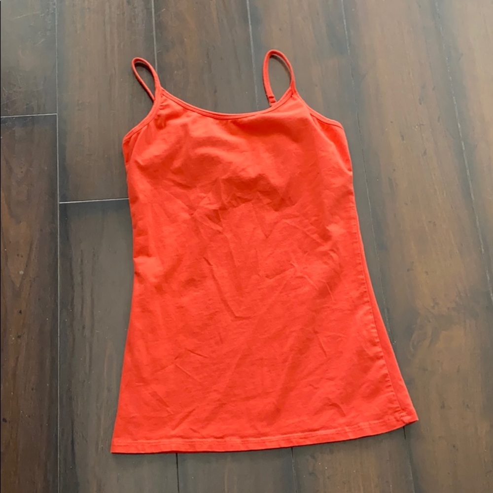 Tank top: orange undershirt